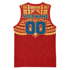 Personalized Gold Coast Suns Basketball Jersey Polynesian Tribal Pattern Heritage Football