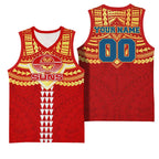 Personalized Gold Coast Suns Basketball Jersey Polynesian Tribal Pattern Heritage Football