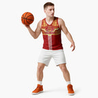 Personalized Gold Coast Suns Basketball Jersey Polynesian Tribal Pattern Heritage Football