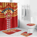 Personalized Gold Coast Suns Bathroom Set Polynesian Tribal Pattern Heritage Football