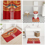 Personalized Gold Coast Suns Bathroom Set Polynesian Tribal Pattern Heritage Football