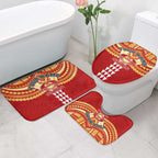 Personalized Gold Coast Suns Bathroom Set Polynesian Tribal Pattern Heritage Football