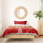 Personalized Gold Coast Suns Bedding Set Polynesian Tribal Pattern Heritage Football