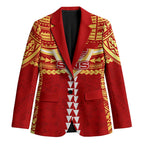 Personalized Gold Coast Suns Blazer Polynesian Tribal Pattern Heritage Football