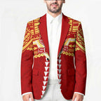 Personalized Gold Coast Suns Blazer Polynesian Tribal Pattern Heritage Football