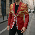 Personalized Gold Coast Suns Blazer Polynesian Tribal Pattern Heritage Football