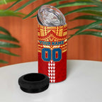 Personalized Gold Coast Suns 4 in 1 Can Cooler Tumbler Polynesian Tribal Pattern Heritage Football