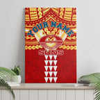 Personalized Gold Coast Suns Canvas Wall Art Polynesian Tribal Pattern Heritage Football