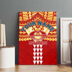 Personalized Gold Coast Suns Canvas Wall Art Polynesian Tribal Pattern Heritage Football