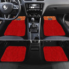 Personalized Gold Coast Suns Car Mats Polynesian Tribal Pattern Heritage Football