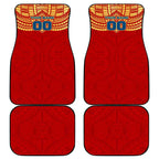 Personalized Gold Coast Suns Car Mats Polynesian Tribal Pattern Heritage Football