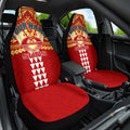 Personalized Gold Coast Suns Car Seat Cover Polynesian Tribal Pattern Heritage Football