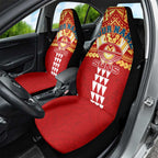 Personalized Gold Coast Suns Car Seat Cover Polynesian Tribal Pattern Heritage Football