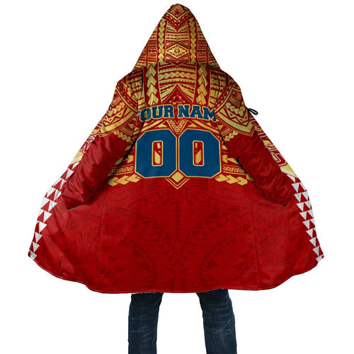 Personalized Gold Coast Suns Cloak Polynesian Tribal Pattern Heritage Football