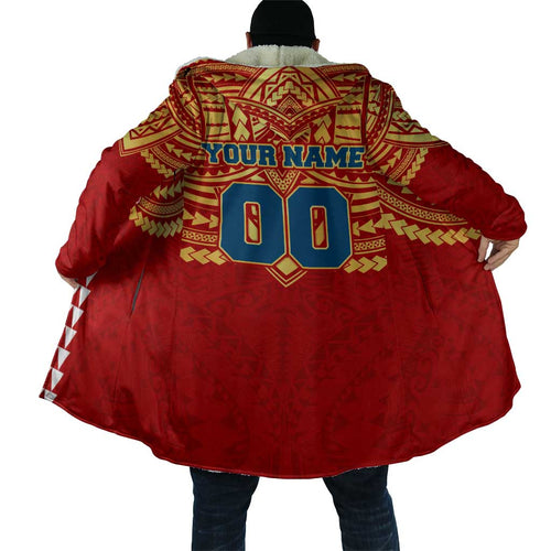 Personalized Gold Coast Suns Cloak Polynesian Tribal Pattern Heritage Football