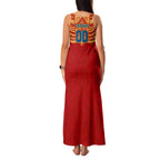 Personalized Gold Coast Suns Family Matching Tank Maxi Dress and Hawaiian Shirt Polynesian Tribal Pattern Heritage Football