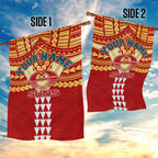 Personalized Gold Coast Suns Garden Flag Polynesian Tribal Pattern Heritage Football