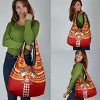 Personalized Gold Coast Suns Grocery Bag Polynesian Tribal Pattern Heritage Football