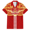 Personalized Gold Coast Suns Hawaiian Shirt Polynesian Tribal Pattern Heritage Football