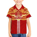 Personalized Gold Coast Suns Hawaiian Shirt Polynesian Tribal Pattern Heritage Football