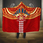Personalized Gold Coast Suns Hooded Blanket Polynesian Tribal Pattern Heritage Football