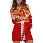 Personalized Gold Coast Suns Hoodie Dress Polynesian Tribal Pattern Heritage Football