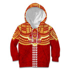 Personalized Gold Coast Suns Kid Hoodie Polynesian Tribal Pattern Heritage Football