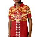 Personalized Gold Coast Suns Kid Polo Shirt Polynesian Tribal Pattern Heritage Football