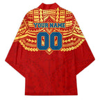 Personalized Gold Coast Suns Kimono Polynesian Tribal Pattern Heritage Football