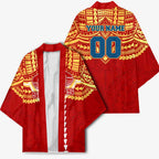 Personalized Gold Coast Suns Kimono Polynesian Tribal Pattern Heritage Football