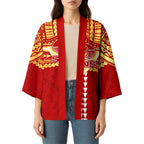 Personalized Gold Coast Suns Kimono Polynesian Tribal Pattern Heritage Football