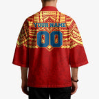 Personalized Gold Coast Suns Kimono Polynesian Tribal Pattern Heritage Football