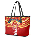 Personalized Gold Coast Suns Leather Tote Bag Polynesian Tribal Pattern Heritage Football