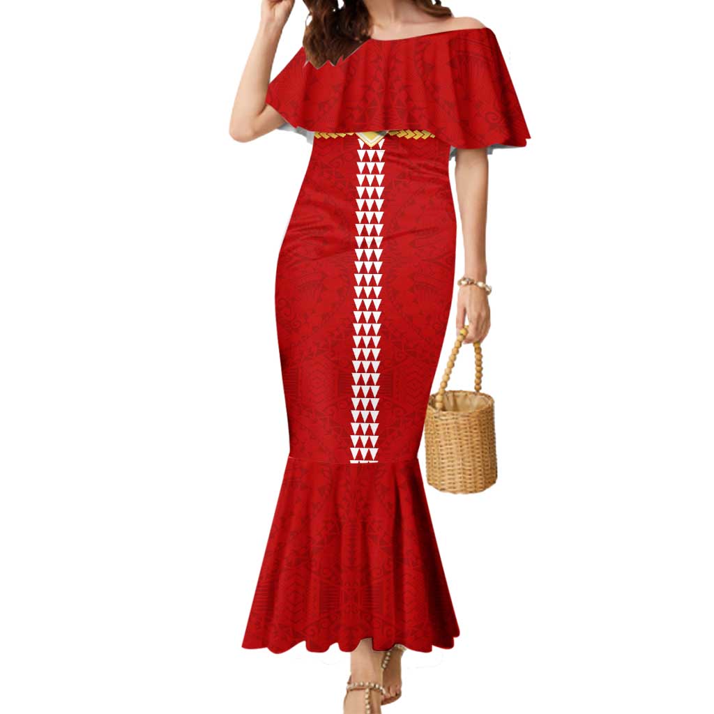 Personalized Gold Coast Suns Mermaid Dress Polynesian Tribal Pattern Heritage Football
