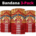 Personalized Gold Coast Suns Neck Gaiter Polynesian Tribal Pattern Heritage Football