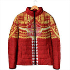 Personalized Gold Coast Suns Padded Jacket Polynesian Tribal Pattern Heritage Football