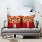 Personalized Gold Coast Suns Pillow Cover Polynesian Tribal Pattern Heritage Football