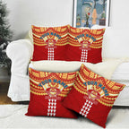 Personalized Gold Coast Suns Pillow Cover Polynesian Tribal Pattern Heritage Football