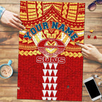 Personalized Gold Coast Suns Puzzle Polynesian Tribal Pattern Heritage Football