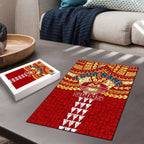 Personalized Gold Coast Suns Puzzle Polynesian Tribal Pattern Heritage Football
