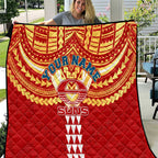 Personalized Gold Coast Suns Quilt Polynesian Tribal Pattern Heritage Football