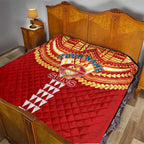 Personalized Gold Coast Suns Quilt Polynesian Tribal Pattern Heritage Football