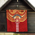 Personalized Gold Coast Suns Quilt Polynesian Tribal Pattern Heritage Football