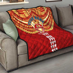 Personalized Gold Coast Suns Quilt Polynesian Tribal Pattern Heritage Football