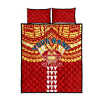 Personalized Gold Coast Suns Quilt Bed Set Polynesian Tribal Pattern Heritage Football