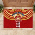 Personalized Gold Coast Suns Rubber Doormat Polynesian Tribal Pattern Heritage Football