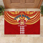 Personalized Gold Coast Suns Rubber Doormat Polynesian Tribal Pattern Heritage Football