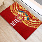 Personalized Gold Coast Suns Rubber Doormat Polynesian Tribal Pattern Heritage Football