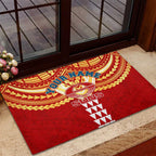 Personalized Gold Coast Suns Rubber Doormat Polynesian Tribal Pattern Heritage Football