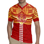 Personalized Gold Coast Suns Rugby Jersey Polynesian Tribal Pattern Heritage Football